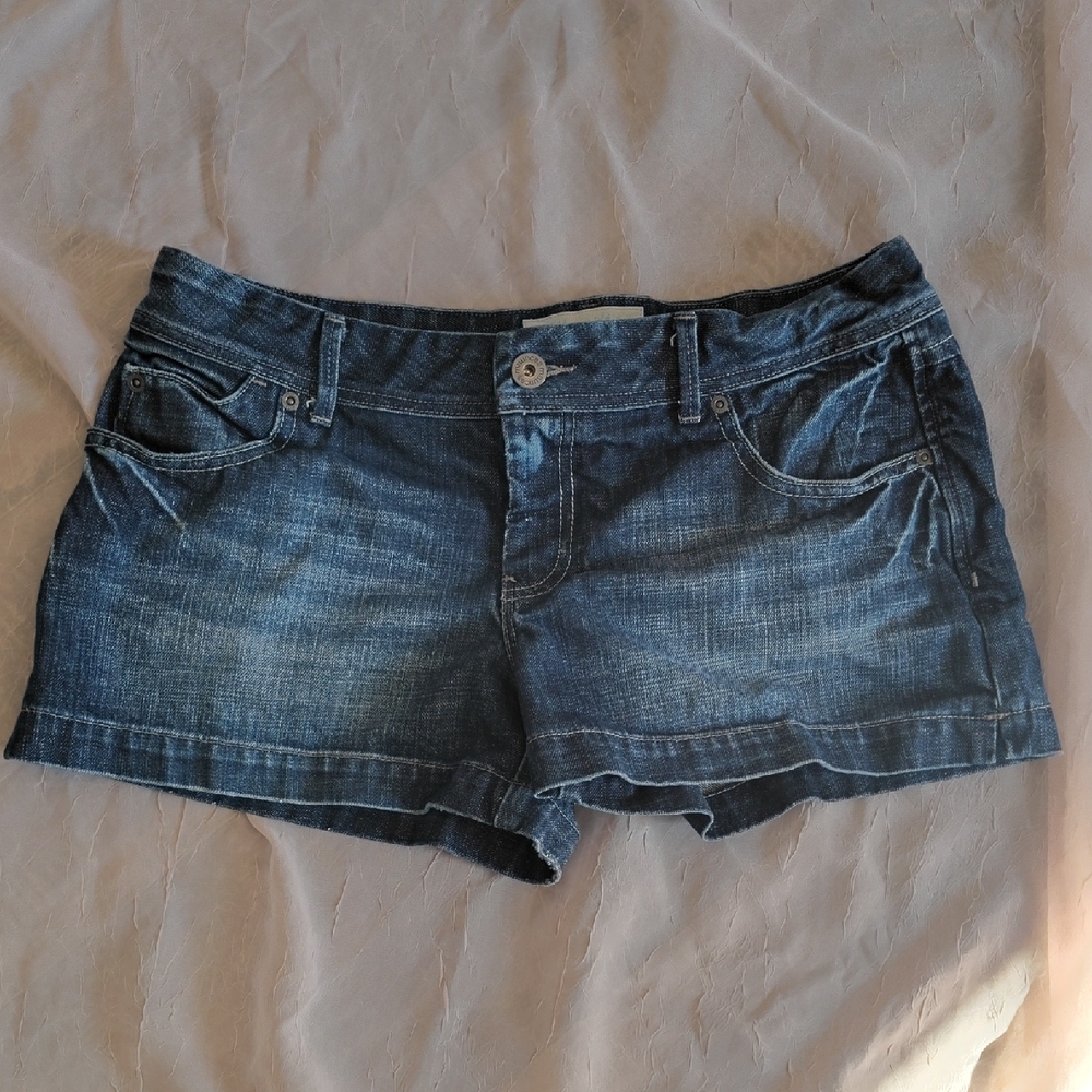 Maurices Faded Blue Denim Shorts